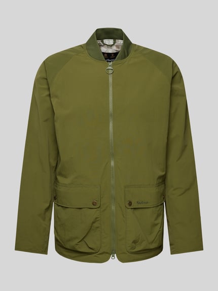 Barbour Jacke mit aufgesetzten Pattentaschen Modell 'BEAUMONT' Oliv 2