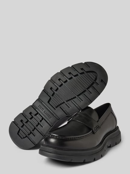 Steve Madden Lederloafer mit Schaftbrücke Modell 'RAIDEN' Black 4