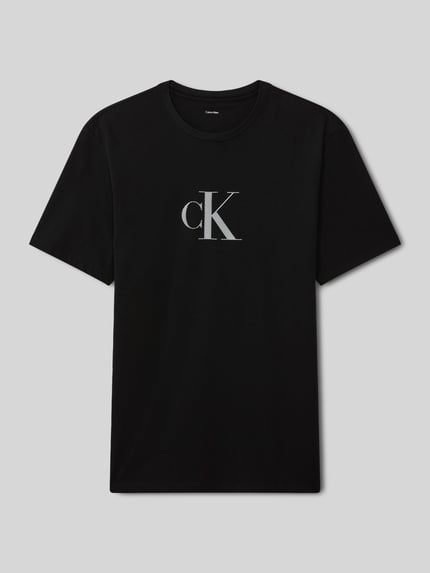 CK Calvin Klein Regular Fit T-Shirt mit Logo Print Black 2