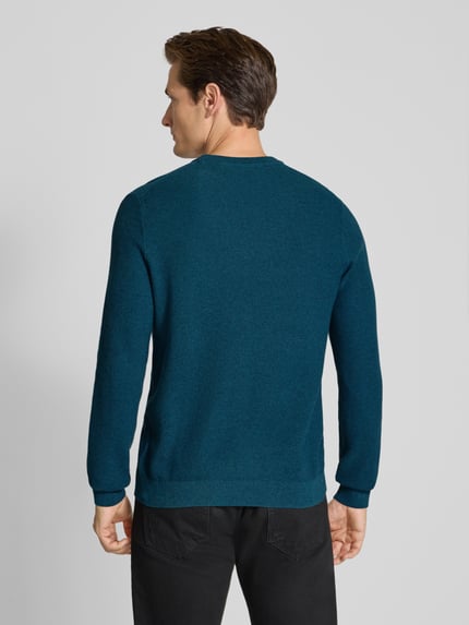 MCNEAL Strickpullover mit gerippten Abschlüssen Petrol Melange 5