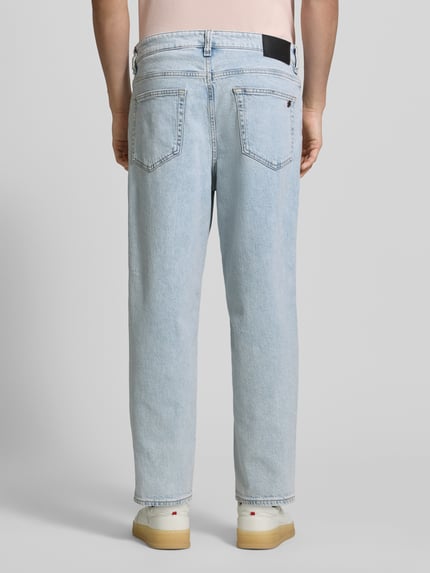 BOSS Orange Straight Leg Jeans mit 5-Pocket-Design Hellblau 5