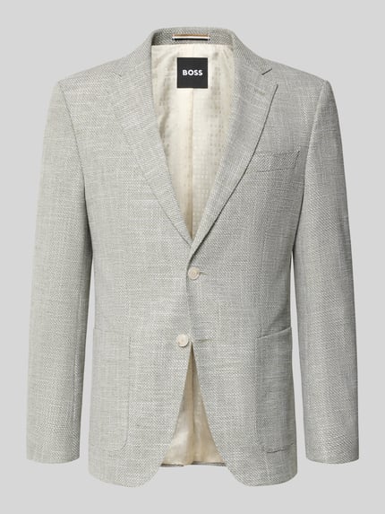 BOSS Regular Fit Sakko aus Baumwoll-Viskose-Mix mit Leinen-Anteil Modell 'HUTSON' Mint 2