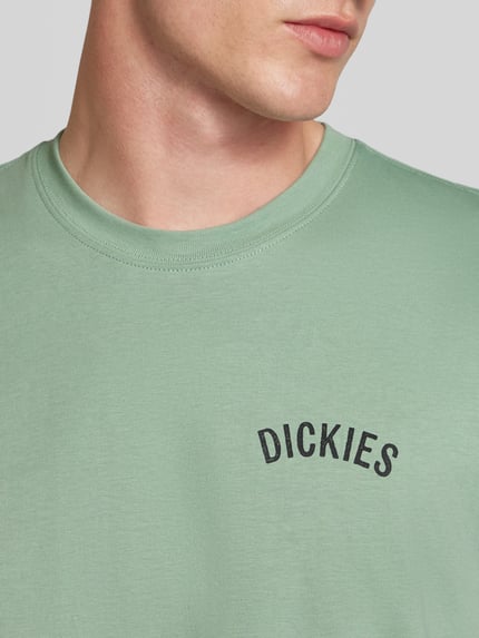 Dickies T-shirt z nadrukiem z logo Miętowy 3