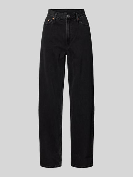 Weekday Loose Fit Jeans im 5-Pocket-Design Modell 'Rail' Black 2