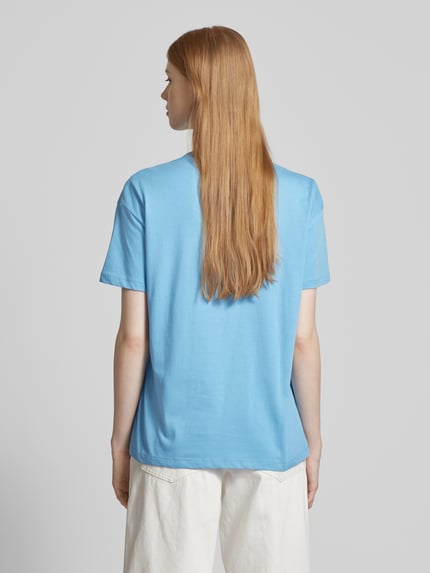 Marc O'Polo DENIM T-shirt met motief-, statement- en labelprint Bleu - 5