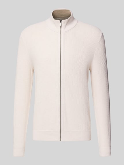 MCNEAL Strickjacke mit Reißverschluss Ecru Melange 2