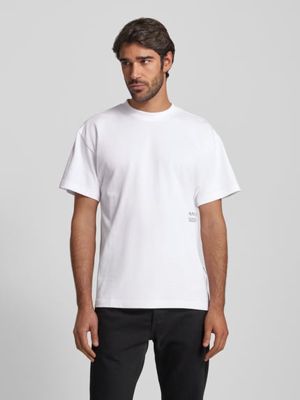 ANNARR T-Shirt mit Label-Print Modell 'RAVI' Weiss 4