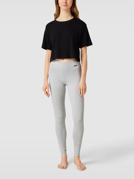 SKINY Legging met labeldetail Lichtgrijs gemêleerd - 1