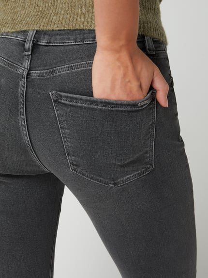 s.Oliver BLACK LABEL Slim fit jeans met modal Middengrijs gemêleerd - 3