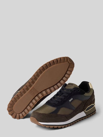 BOSS Sneaker mit profilierter Laufsohle Modell 'Parkour-L_Runn_mirsp 1027' Oliv 4