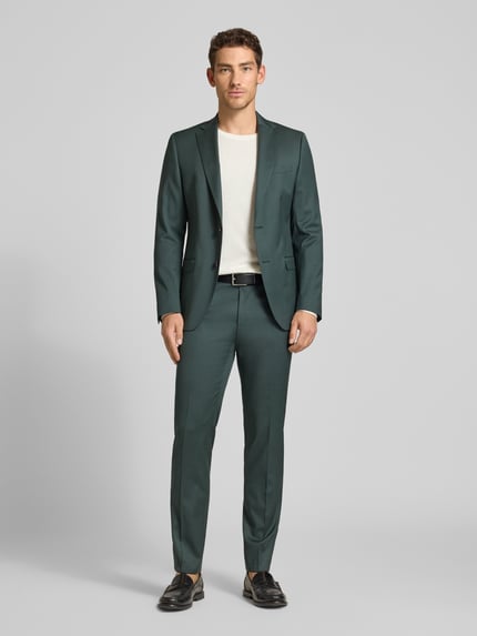 DIGEL Slim Fit Anzughose mit Bügelfalten Modell 'Move Apollo' Gruen 1