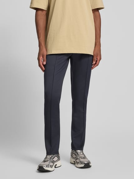 Les Deux Sweatpants mit Logo-Print Modell 'Ballier' Dunkelblau 4