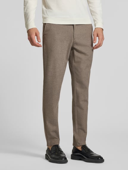 ONLY & SONS Slim Fit Hose mit Viskose-Anteil Modell 'MARK' Beige Melange 4