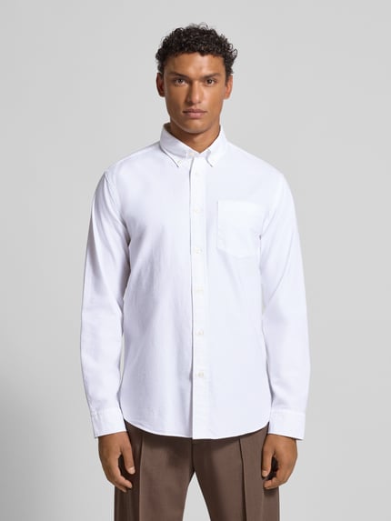 Selected Regular Fit Freizeithemd aus Baumwoll-Mix Modell 'REGRICK' Weiss 4