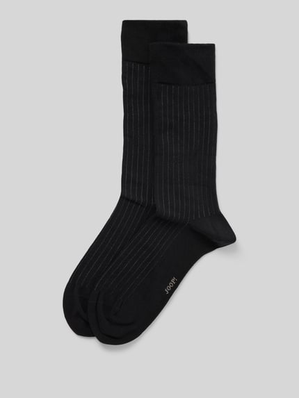 JOOP! COLLECTION Sokken met structuurmotief, model 'MEN PREMIUM ESSENTIAL' Zwart - 1
