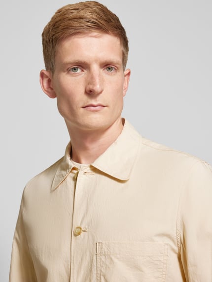MANGO Hemdjacke mit Brusttasche Modell 'clay' Offwhite 3