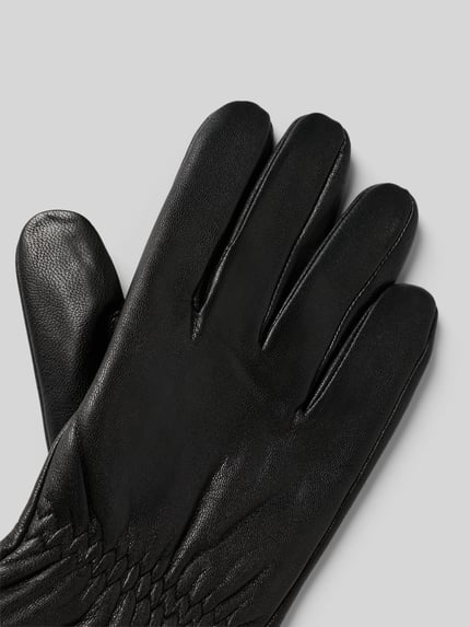 EEM Rękawiczki ze skóry model ‘NAPPA GLOVE’ Czarny 3