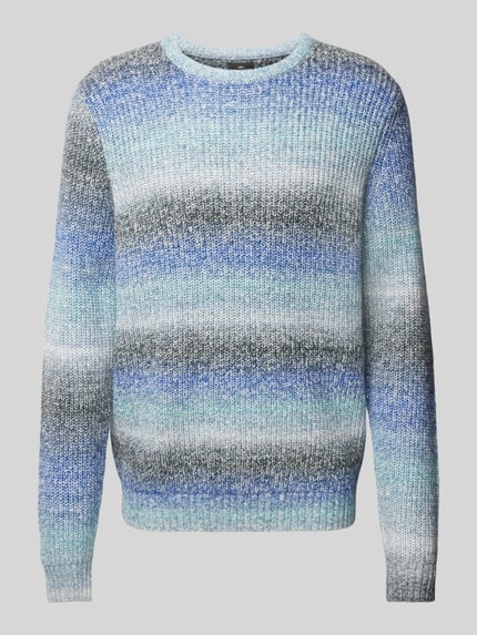 Fynch-Hatton Gebreide pullover met ronde hals Turquoise gemêleerd - 2