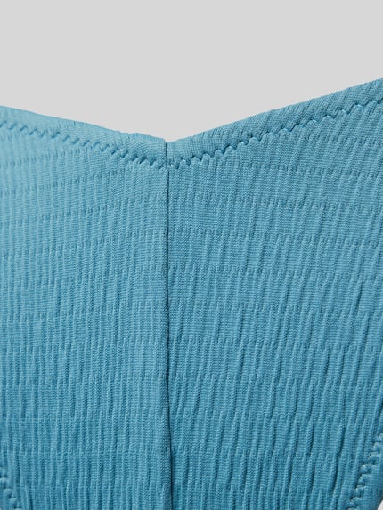 Calvin Klein Underwear Bikinibroekje met structuurmotief, model 'DELTA' Aquablauw - 2