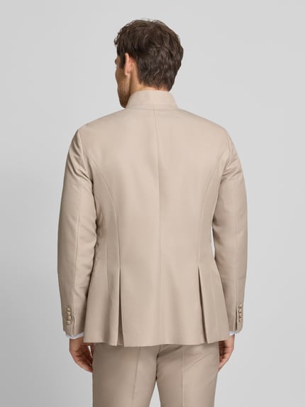 WILVORST Colbert met knoopsluiting en labelpatch Beige - 5