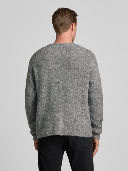 WOODBIRD Loose Fit Strickpullover mit Woll-Anteil Modell 'Kurt' Graphit 5