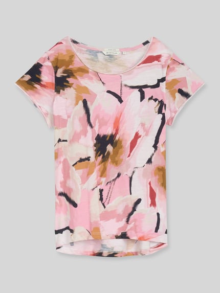 Tom Tailor regular fit T-shirts van puur katoen Lichtrood - 2