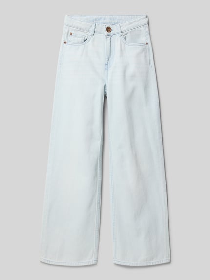 Garcia Straight fit jeans met labeldetails Lichtblauw - 1
