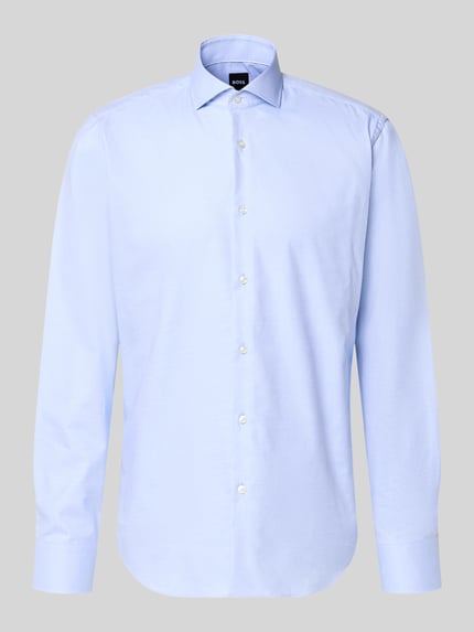 BOSS Regular Fit Businesshemd aus reiner Baumwolle Bleu 2