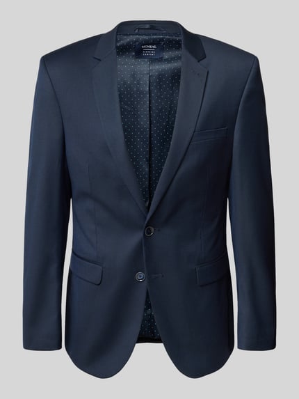 MCNEAL Marynarka na 2 guziki o kroju slim fit z tkanym wzorem Granatowy 2