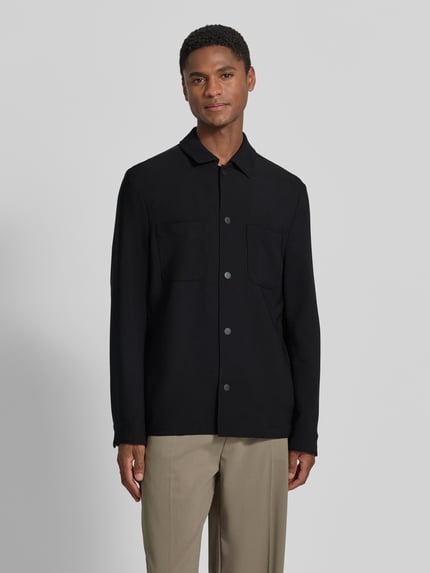 MCNEAL Regular Fit Overshirt mit Brusttaschen Black 4