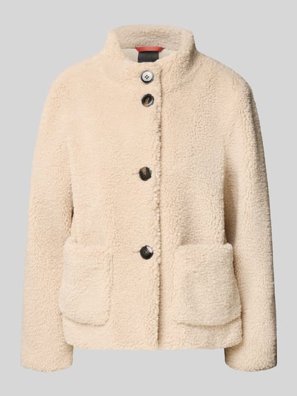 FUCHS SCHMITT Regular Fit Jacke aus Teddyfell mit Stehkragen Ecru 2
