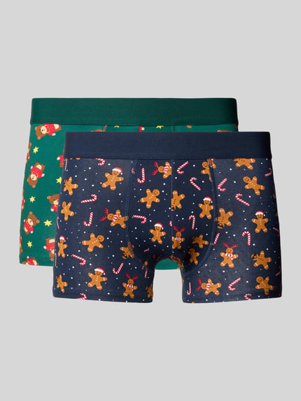 Christian Berg Men Trunks im Allover-Look im 2er-Pack Bottle 1