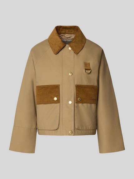 Barbour Relaxed Fit Jacke aus Baumwoll-Mix mit Cordkragen Modell 'PHOEBE' Cognac 2