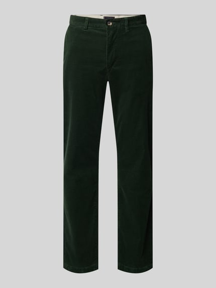 Tommy Hilfiger Straight Leg Cordhose aus Baumwoll-Mix Modell 'DENTON' Dunkelgruen 2