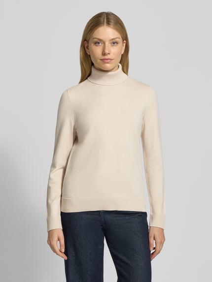 Betty Barclay Relaxed Fit Pullover aus Viskose-Mix Modell 'September' Beige 4