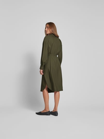 Joseph Overhemdjurk van pure viscose Middenbruin - 5