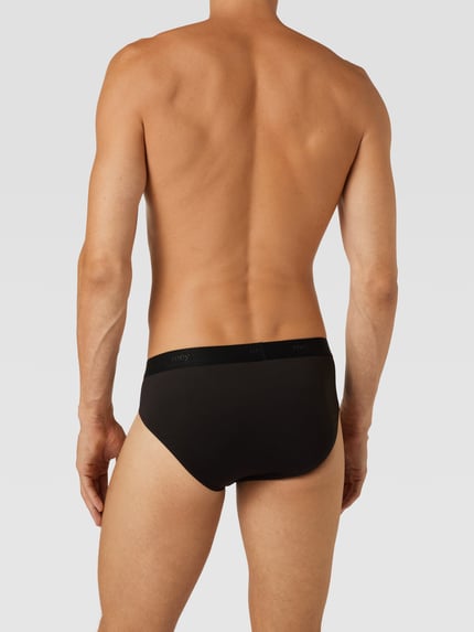 Mey Slip mit Logo-Bund Black 4