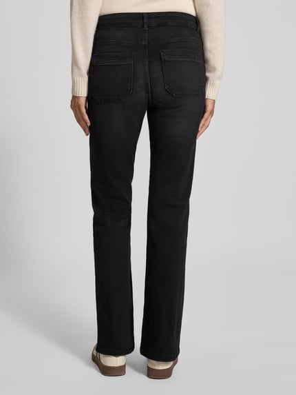 Christian Berg Woman Bootcut Fit Jeans mit Gürtelschlaufen Black 5