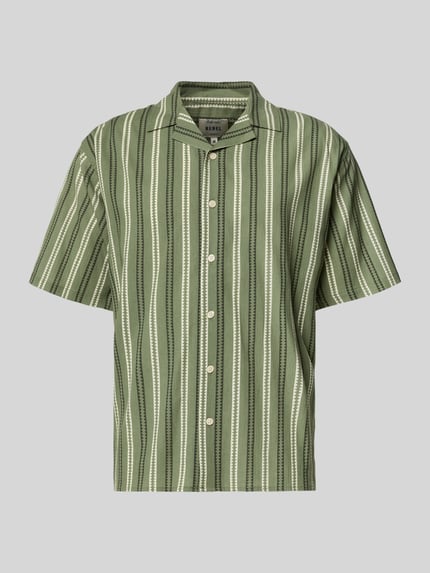 Redefined Rebel Regular Fit Freizeithemd mit Reverskragen Modell 'HOWIE' Oliv 2