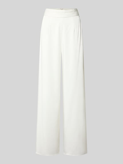 LUXUAR FASHION Stoffhose mit Taillenband und Eingrifftaschen Offwhite 2