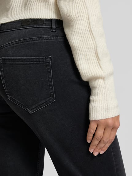 ONLY Wide Leg Jeans aus Baumwoll-Mix Modell 'BLUSH' Black 3