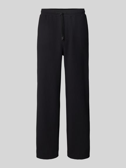 REVIEW Hose mit elastischem Bund und Tunnelzug Black 2