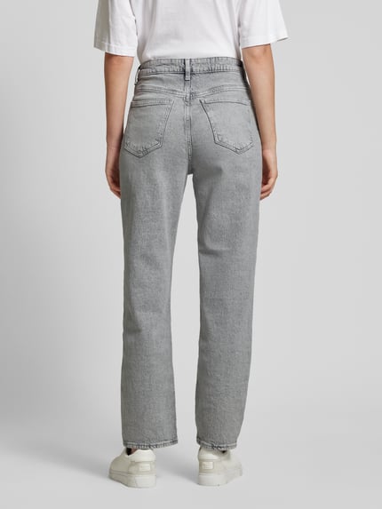 VILA Straight fit jeans in 5-pocketmodel, model 'VIKELLY' Lichtgroen - 5