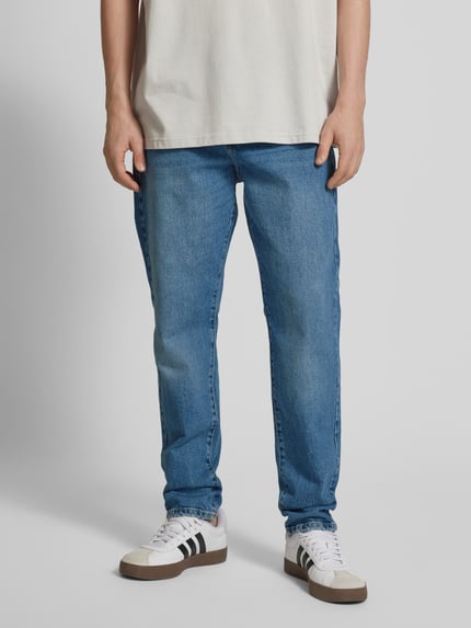 ONLY & SONS Regular Fit Jeans aus Baumwoll-Woll-Mix Modell 'YOKE' Jeansblau 4
