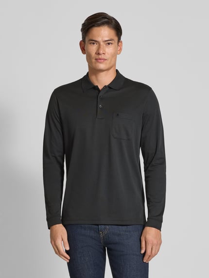 RAGMAN Regular Fit Poloshirt mit Brusttasche Black 4