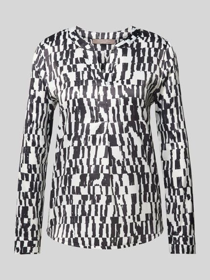 Christian Berg Woman Selection Bluse mit Allover-Muster Black 2