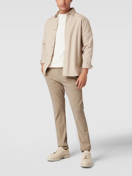 MCNEAL Super slim fit chino met gsm-vakje Beige - 1
