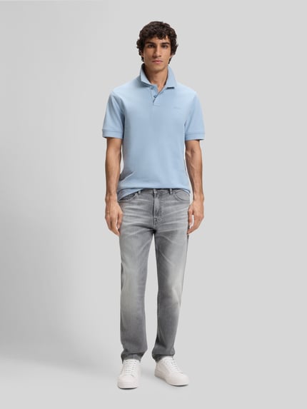 BOSS Orange Regular Fit Jeans aus Baumwoll-Mix Modell "REMAINE" Hellgrau 1
