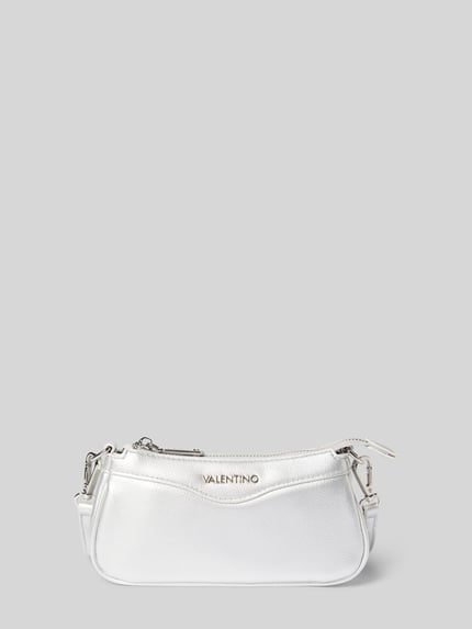 Valentino Bags Schoudertas met labelapplicatie, model 'ELLY' Zilver - 1