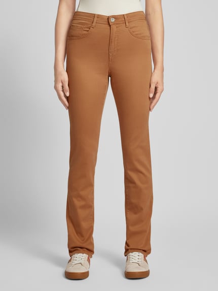 Brax Regular fit broek in 5-pocketmodel, model 'Style.Mary' Cognac - 4